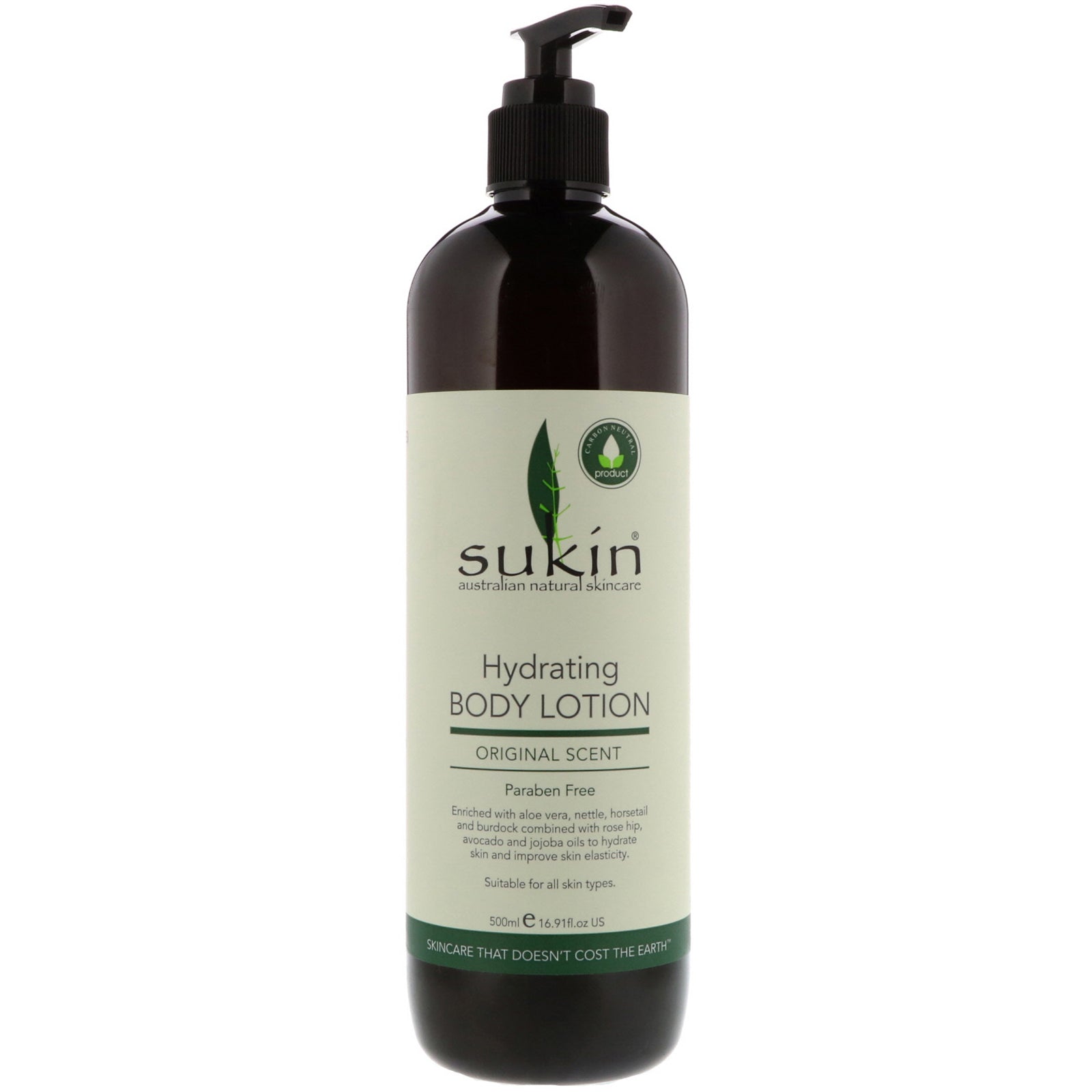 Sukin, Hydrating Body Lotion, Original Scent, 16.9 fl oz (500 ml)