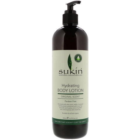 Sukin, Hydrating Body Lotion, Original Scent, 16.9 fl oz (500 ml)