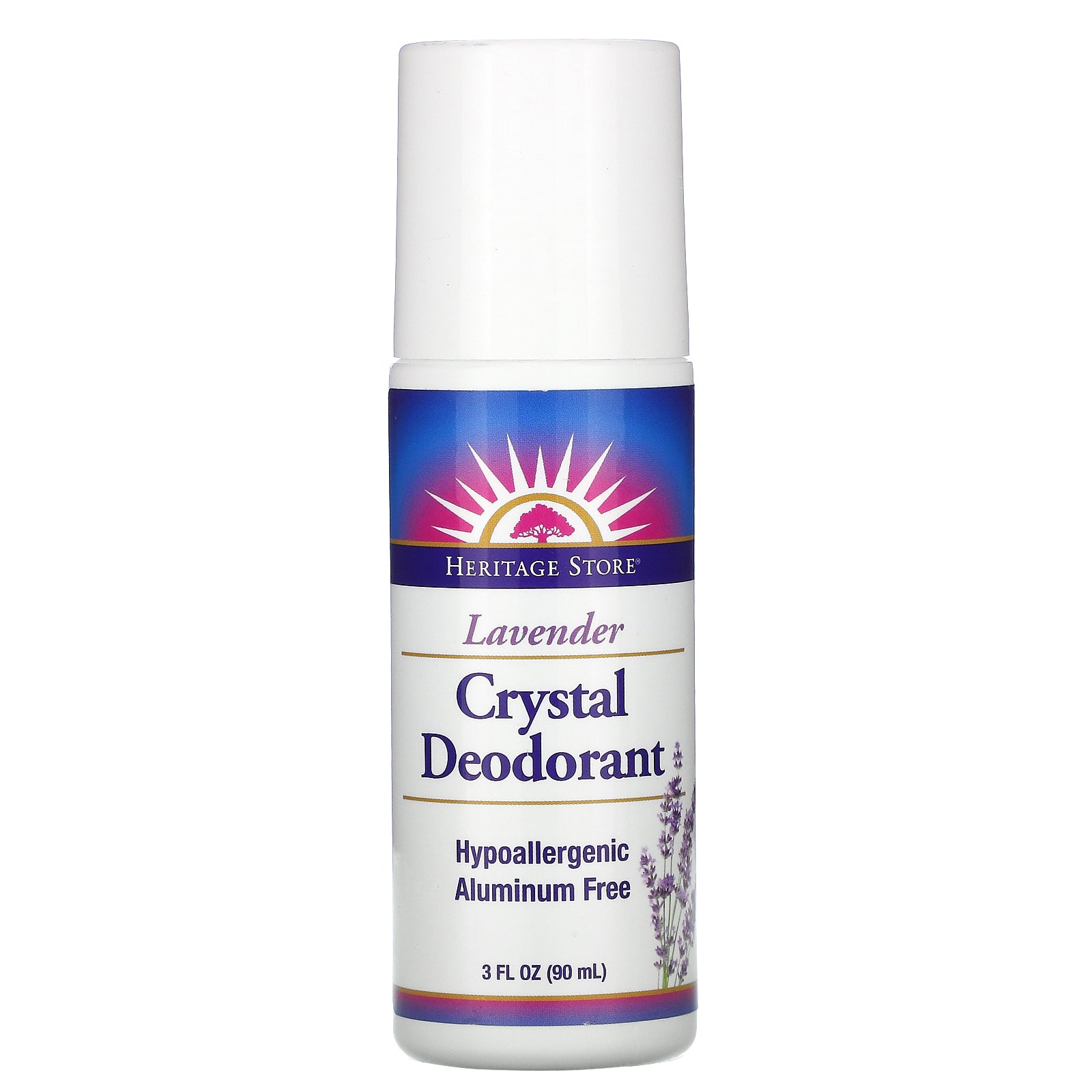 Heritage Store, Crystal Deodorant, Lavender, 3 fl oz (90 ml)