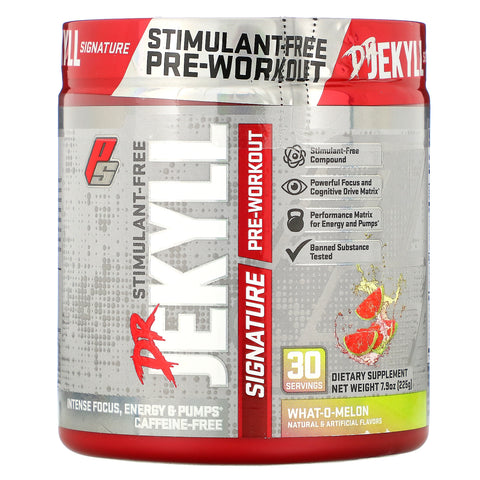 ProSupps, Dr. Jekyll Signature, Stimulant-Free Pre-Workout, What-O-Melon, 7.9 oz (225 g)