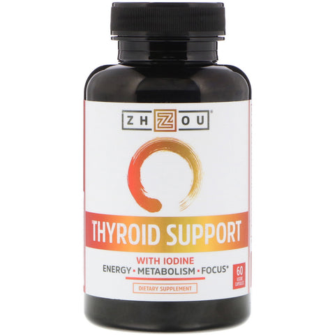 Zhou Nutrition, Thyroid Support with Iodine, 60 Veggie Capsules