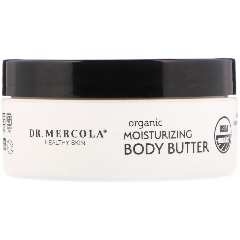 Dr. Mercola, Organic Moisturizing Body Butter, Unscented, 4 oz (113 g)