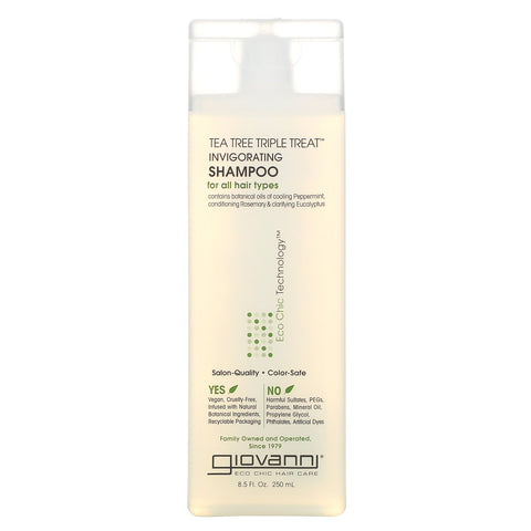 Giovanni, Tea Tree Triple Treat Invigorating Shampoo, 8.5 fl oz (250 ml)