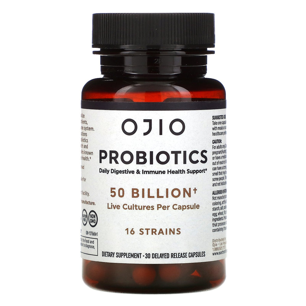 Ojio, Probiotics, 50 Billion, 30 Delayed Release Capsules