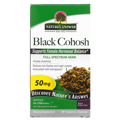 Nature's Answer, Black Cohosh, Full Spectrum Herb, 50 mg, 90 Vegetarian Capsules