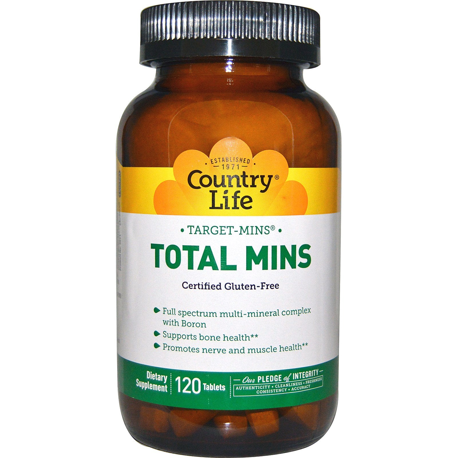 Country Life, Target-Mins Total Mins, 120 Tablets