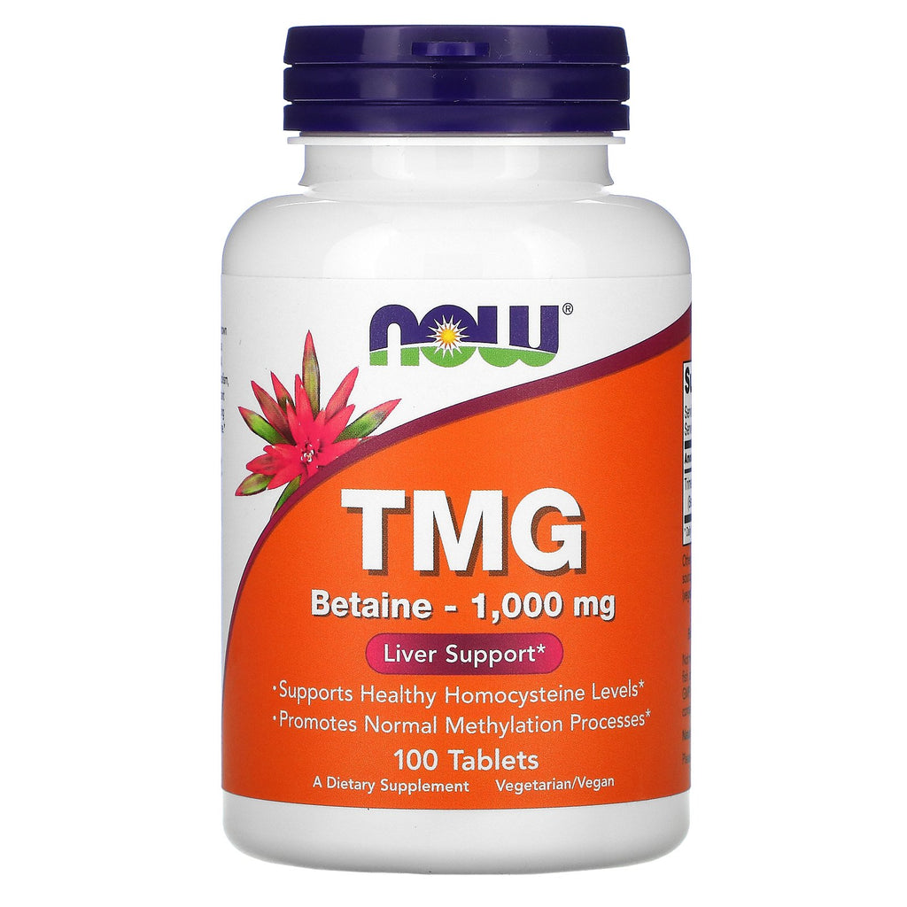 Now Foods, TMG, 1,000 mg, 100 Tablets