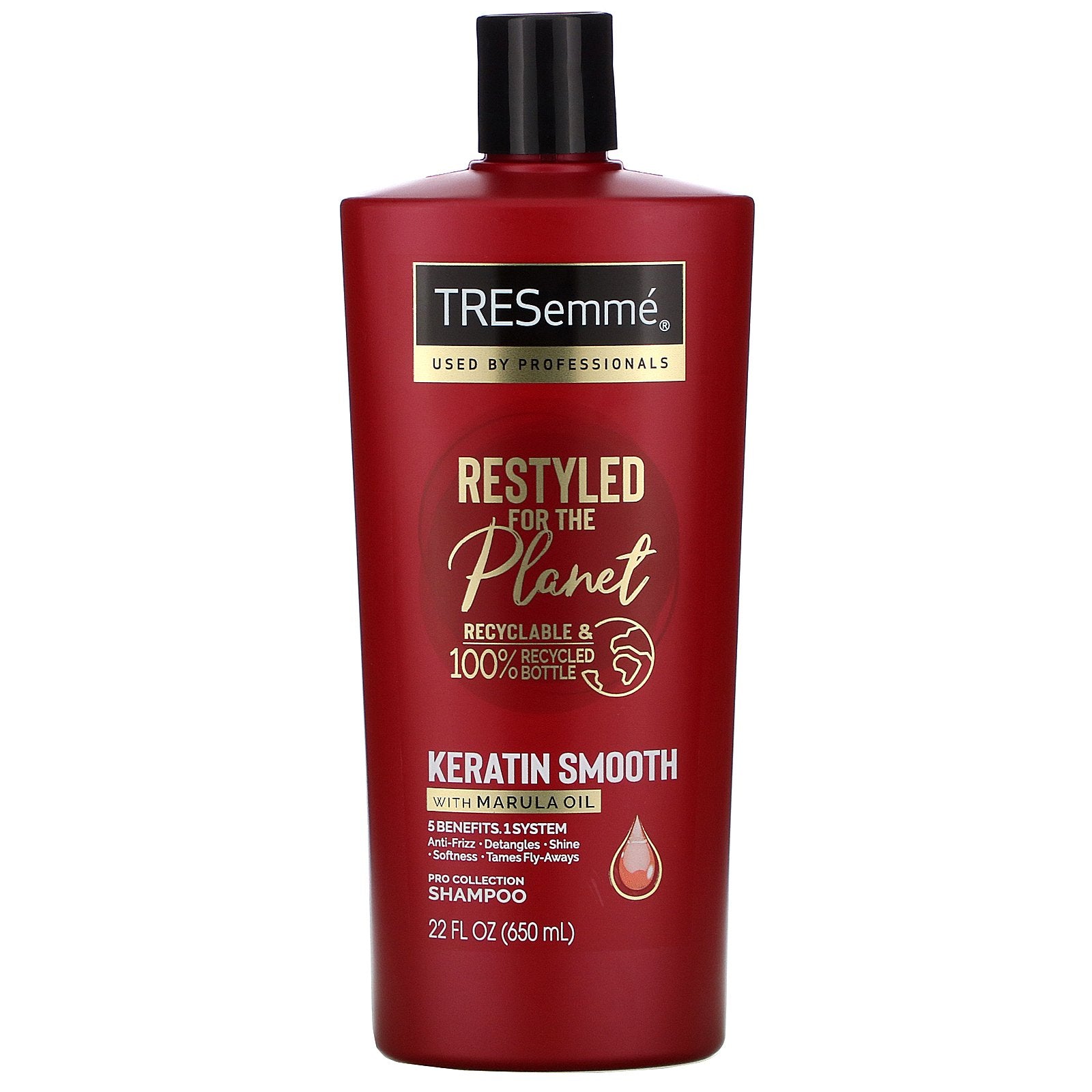 Tresemme, Keratin Smooth with Marula Oil Shampoo, 22 fl oz (650 ml)