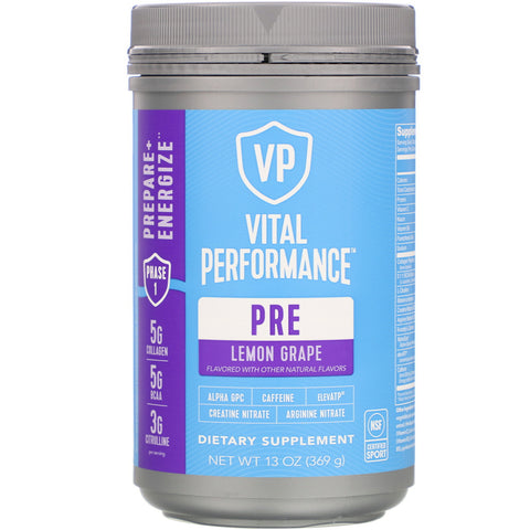 Vital Proteins, Vital Performance, Pre, Lemon Grape,  13 oz (369 g)