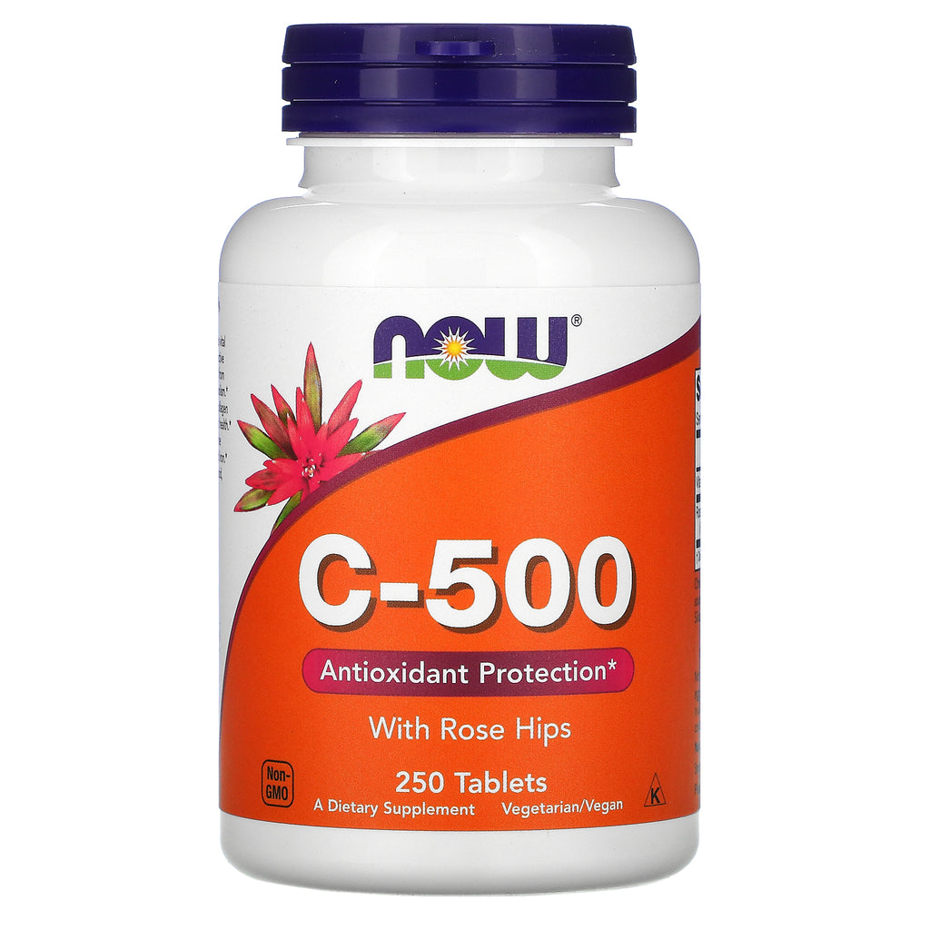 Now Foods, C-500 With Rose Hips, 250 Tablets