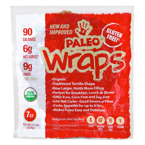 Julian Bakery, Organic Paleo Wraps, 7 Wraps, 7.7 oz (224 g)