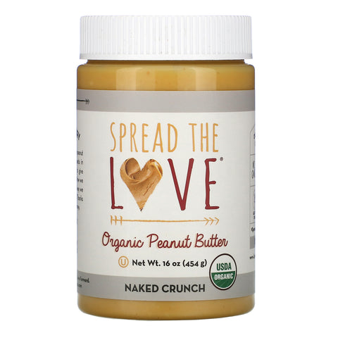 Spread The Love, Organic Peanut Butter, Naked Crunch, 16 oz (454 g)