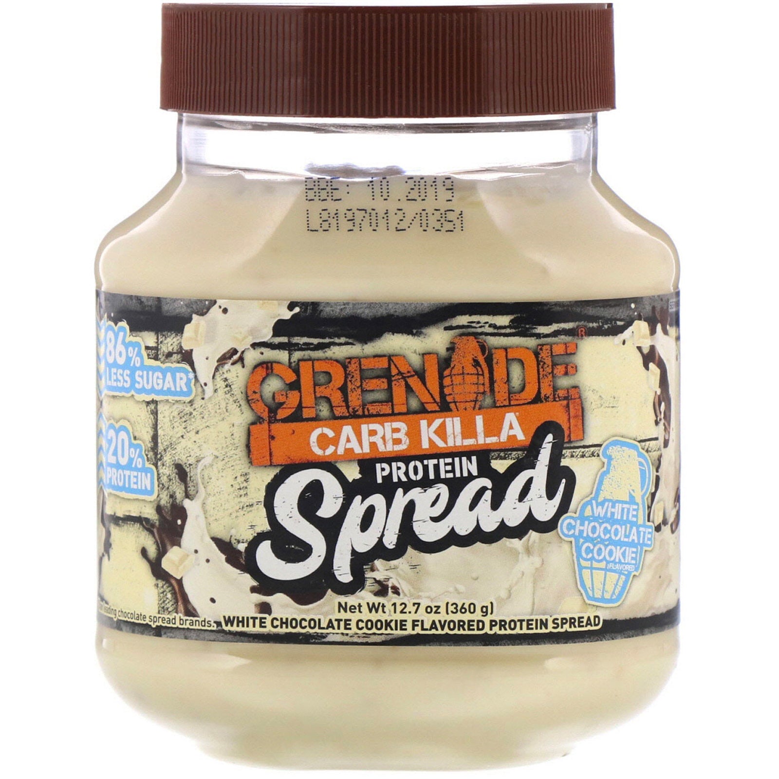 Grenade, Carb Killa Protein Spread, White Chocolate Cookie, 12.7 oz (360 g)