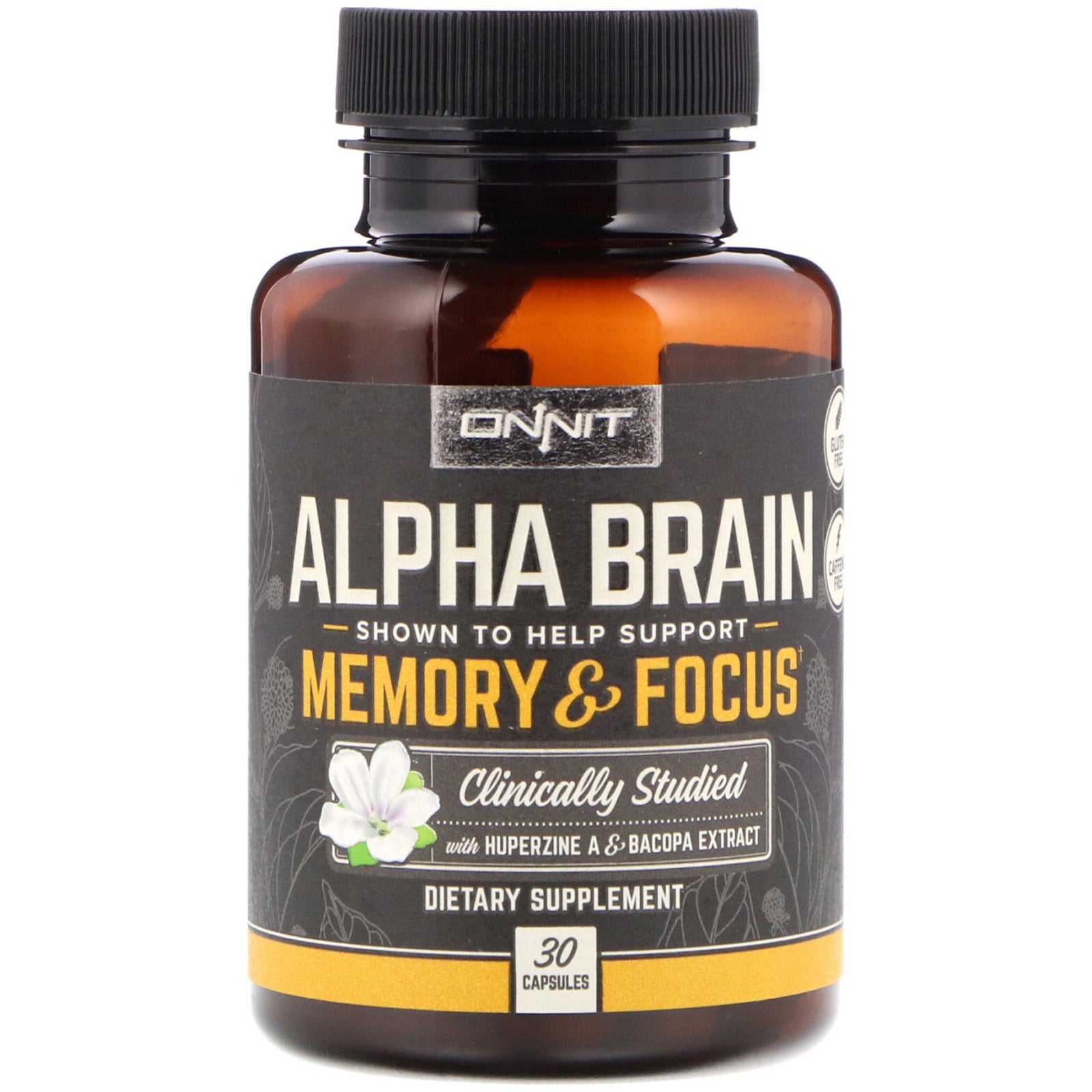 Onnit, Alpha Brain, Memory & Focus, 30 Capsules
