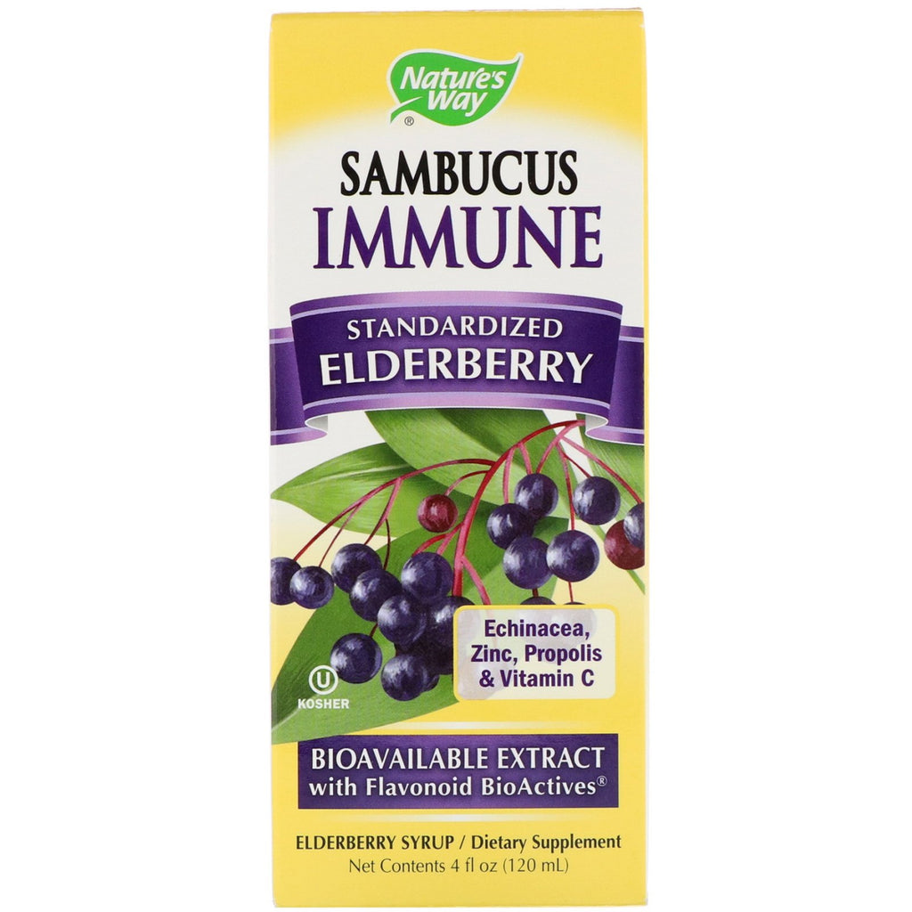 Nature's Way, Sambucus Immune, Elderberry, Standardized, 4 fl oz (120 ml)