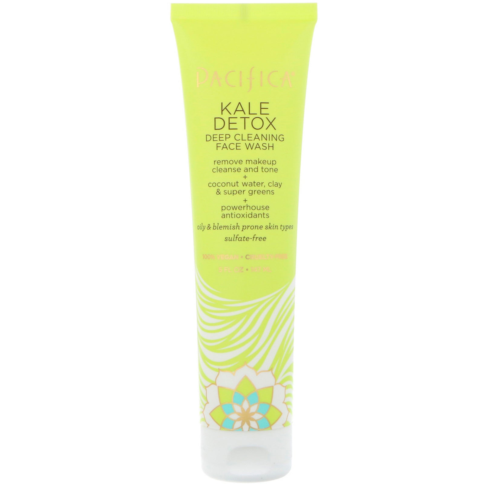 Pacifica, Kale Detox, Deep Cleansing Face Wash, 5 fl oz (147 ml)