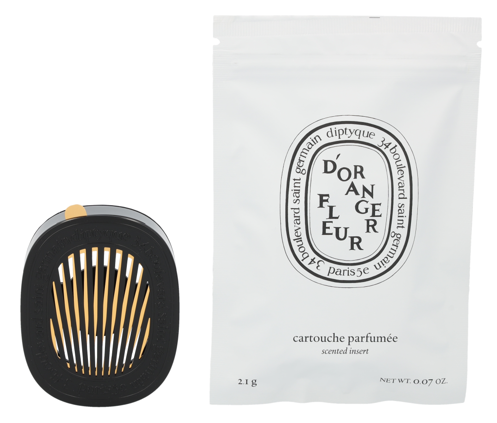 Diptyque Car Diffuser With Fleur D'Oranger Insert 2.1 g