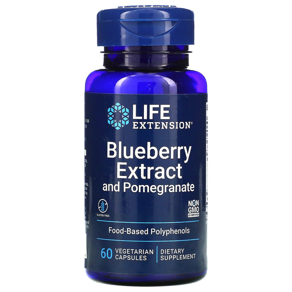 Life Extension, Blueberry Extract and Pomegranate, 60 Vegetarian Capsules