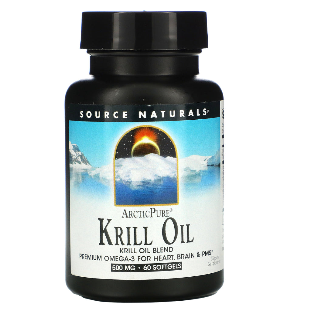 Source Naturals, ArcticPure, Krill Oil, 500 mg, 60 Softgels