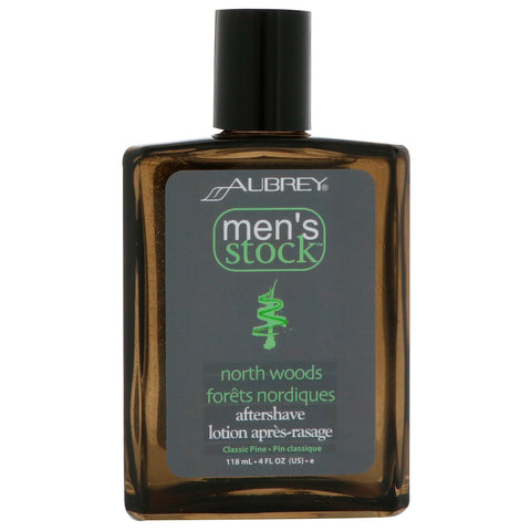 Aubrey Organics, Men's Stock, North Woods After Shave, Classic Pine, 4 fl oz (118 ml)