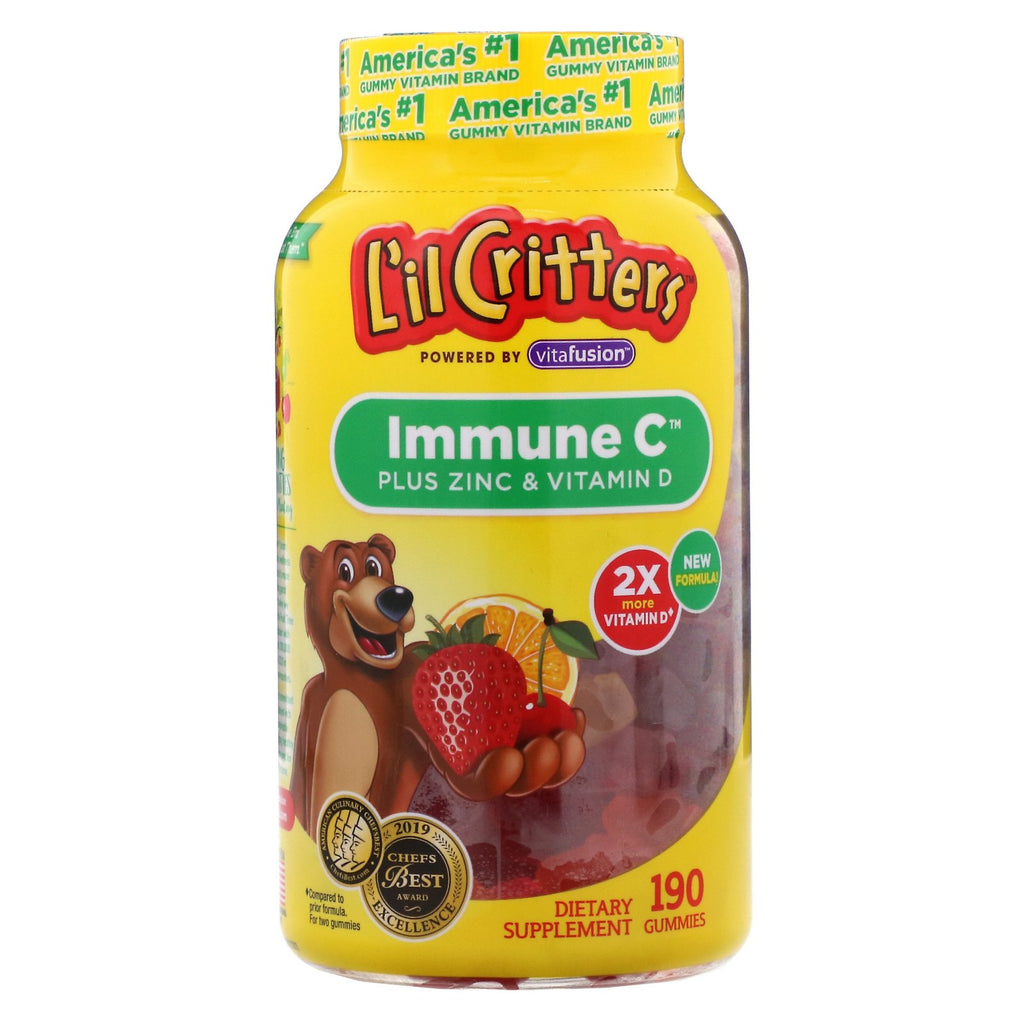 L'il Critters, Immune C Plus Zinc & Vitamin D, 190 Gummies