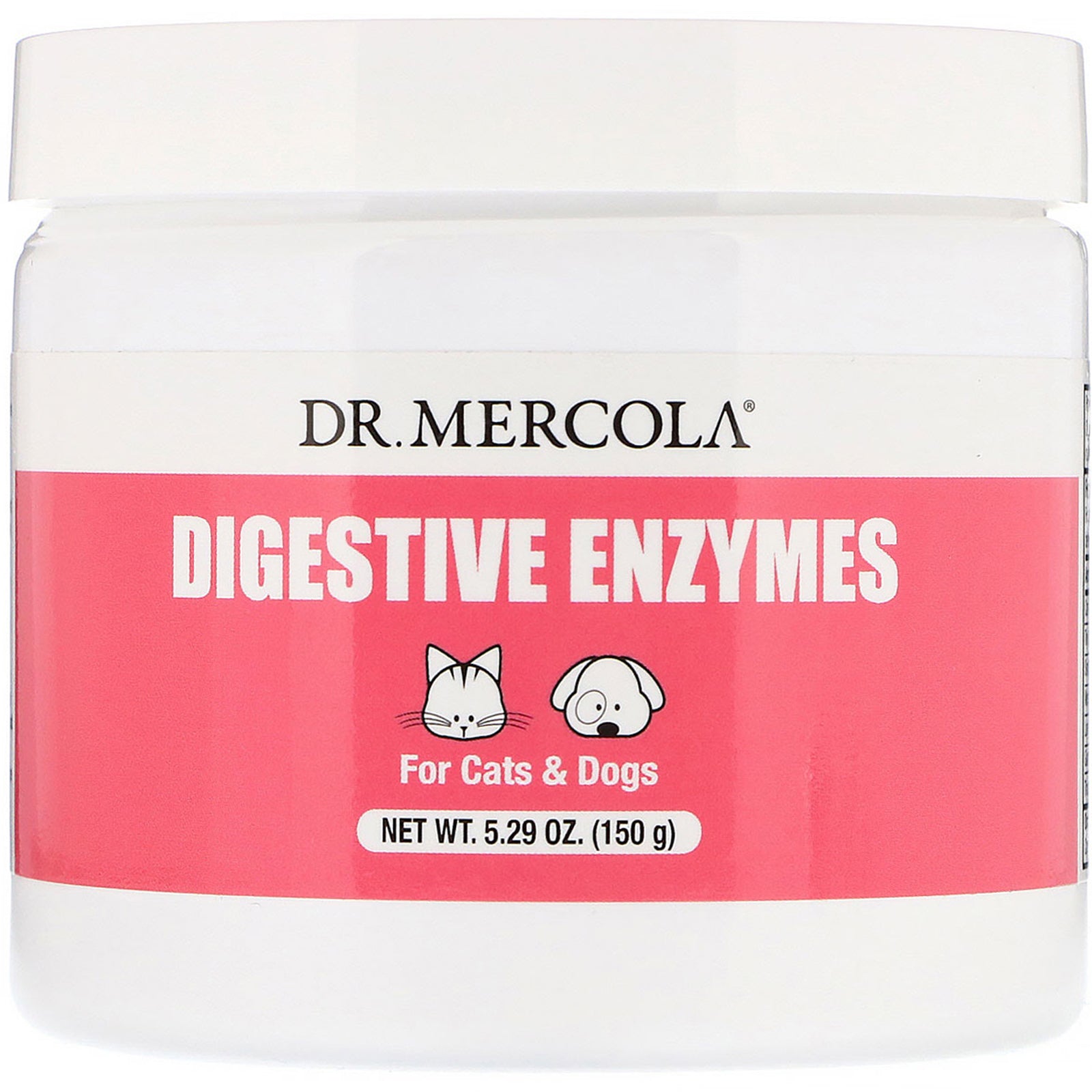 Dr. Mercola, Digestive Enzymes, For Cats & Dogs, 5.29 oz (150 g)