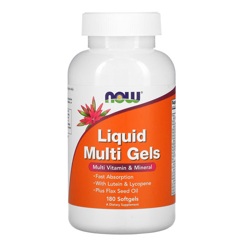 Now Foods, Liquid Multi Gels, 180 Softgels