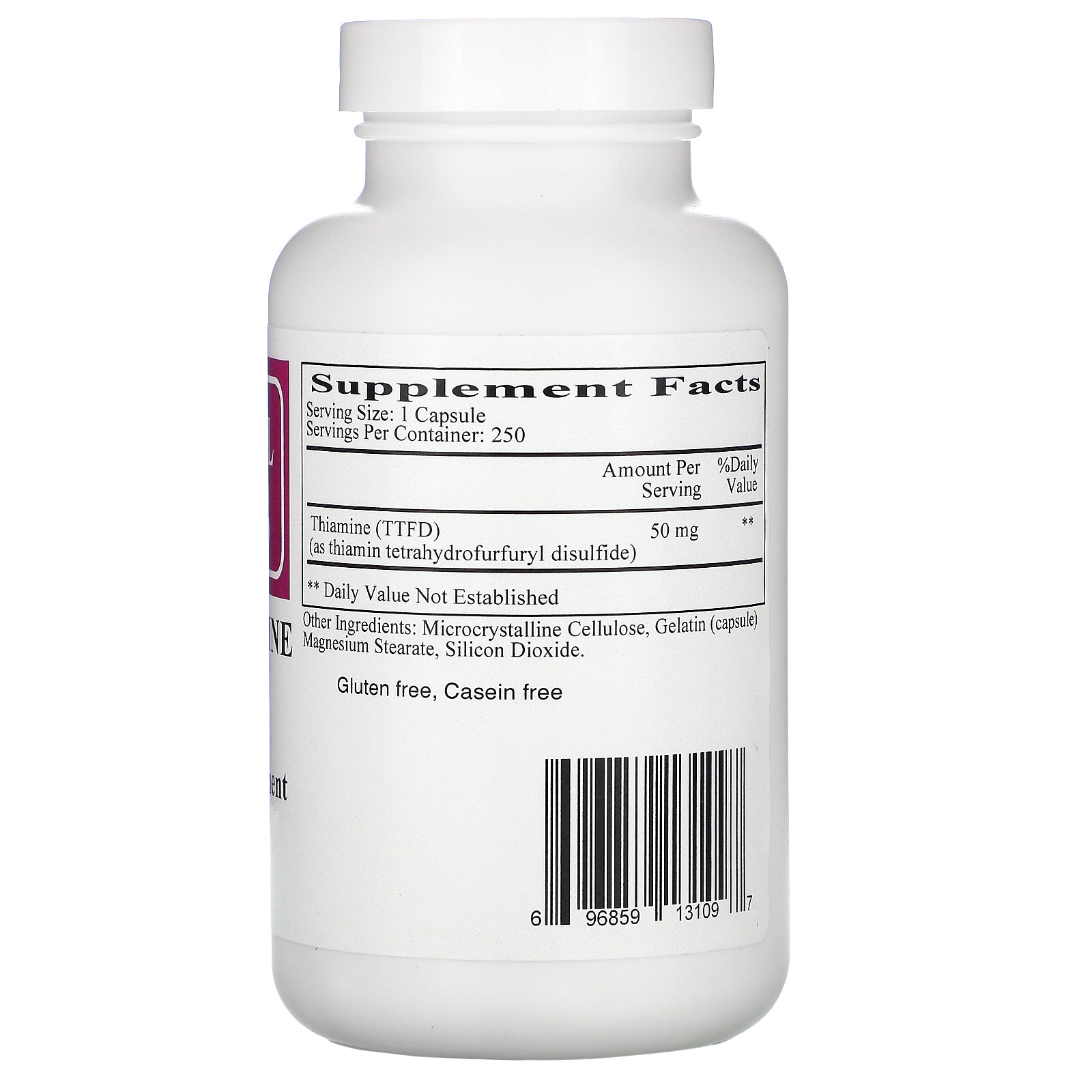 Ecological Formulas, Allithiamine (Vitamin B1), 50 mg, 250 Capsules