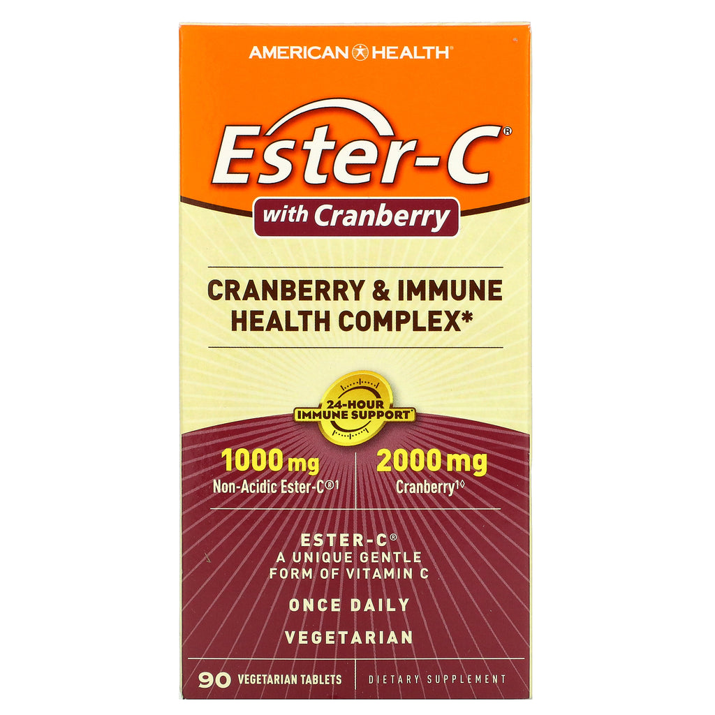 American Health, Ester-C with Cranberry, 90 Vegetarian Tablets