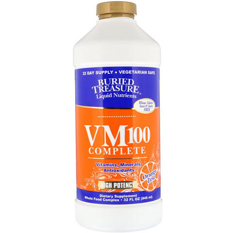 Buried Treasure, Liquid Nutrients, VM100 Complete, Orange Zest, 32 fl oz (946 ml)