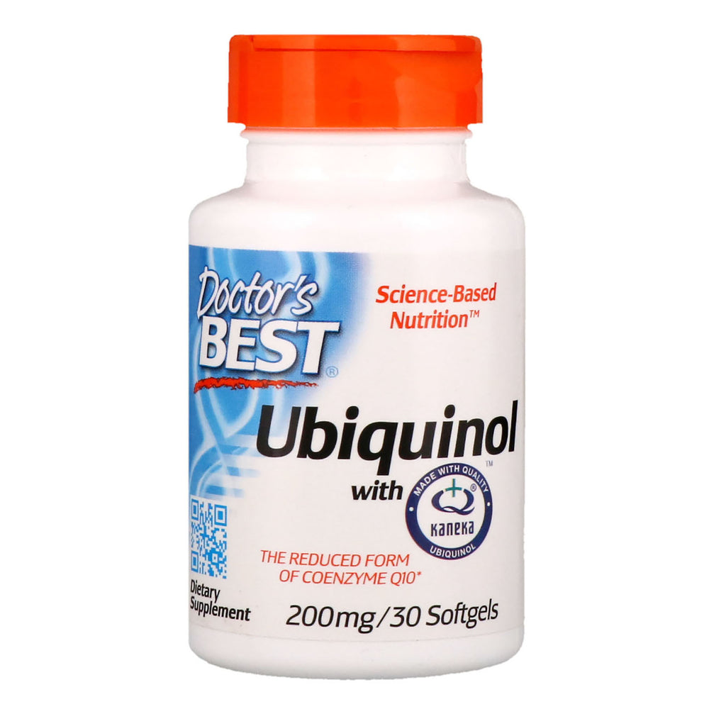 Doctor's Best, Ubiquinol with Kaneka, 200 mg, 30 Softgels