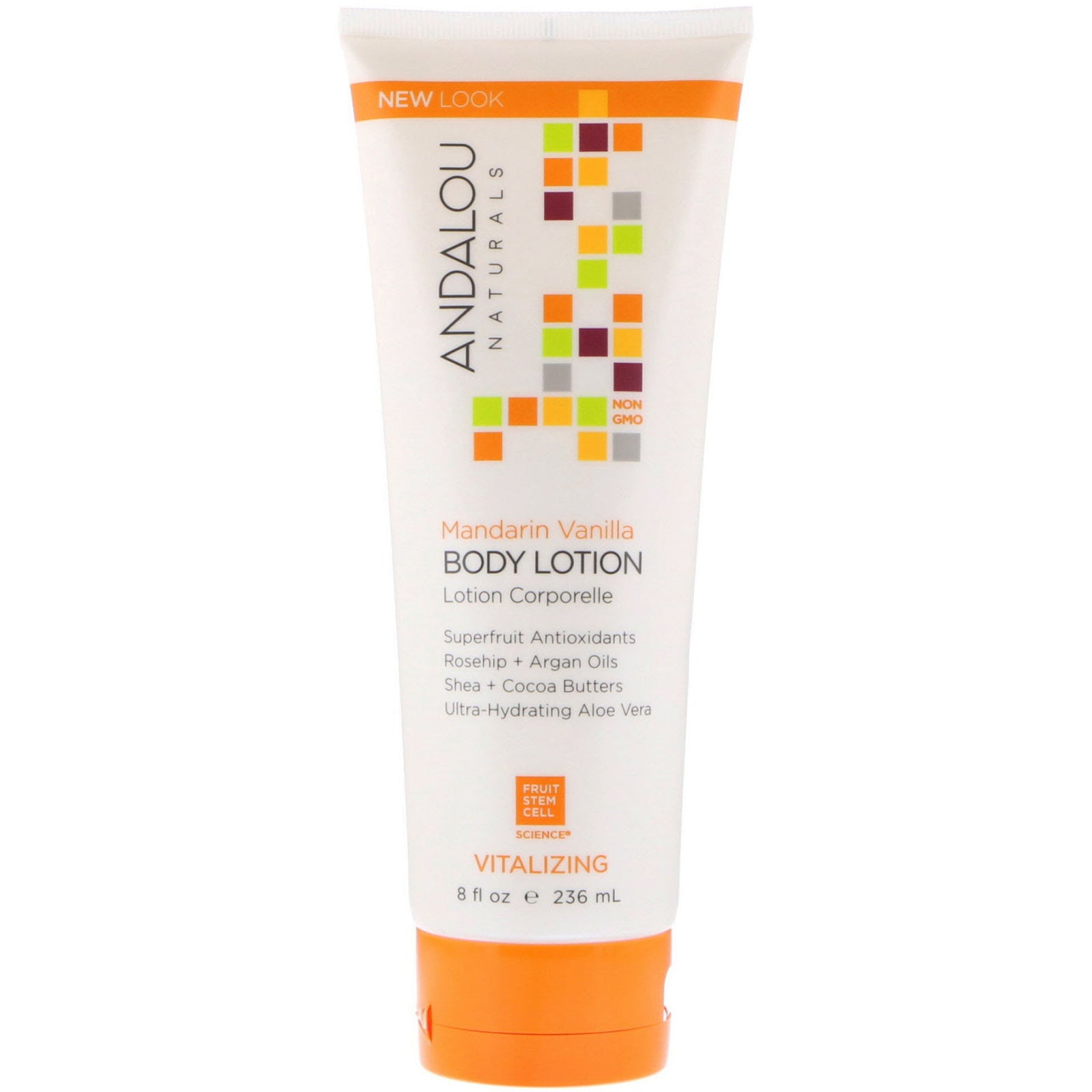 Andalou Naturals, Body Lotion, Vitalizing, Mandarin Vanilla, 8 fl oz (236 ml)