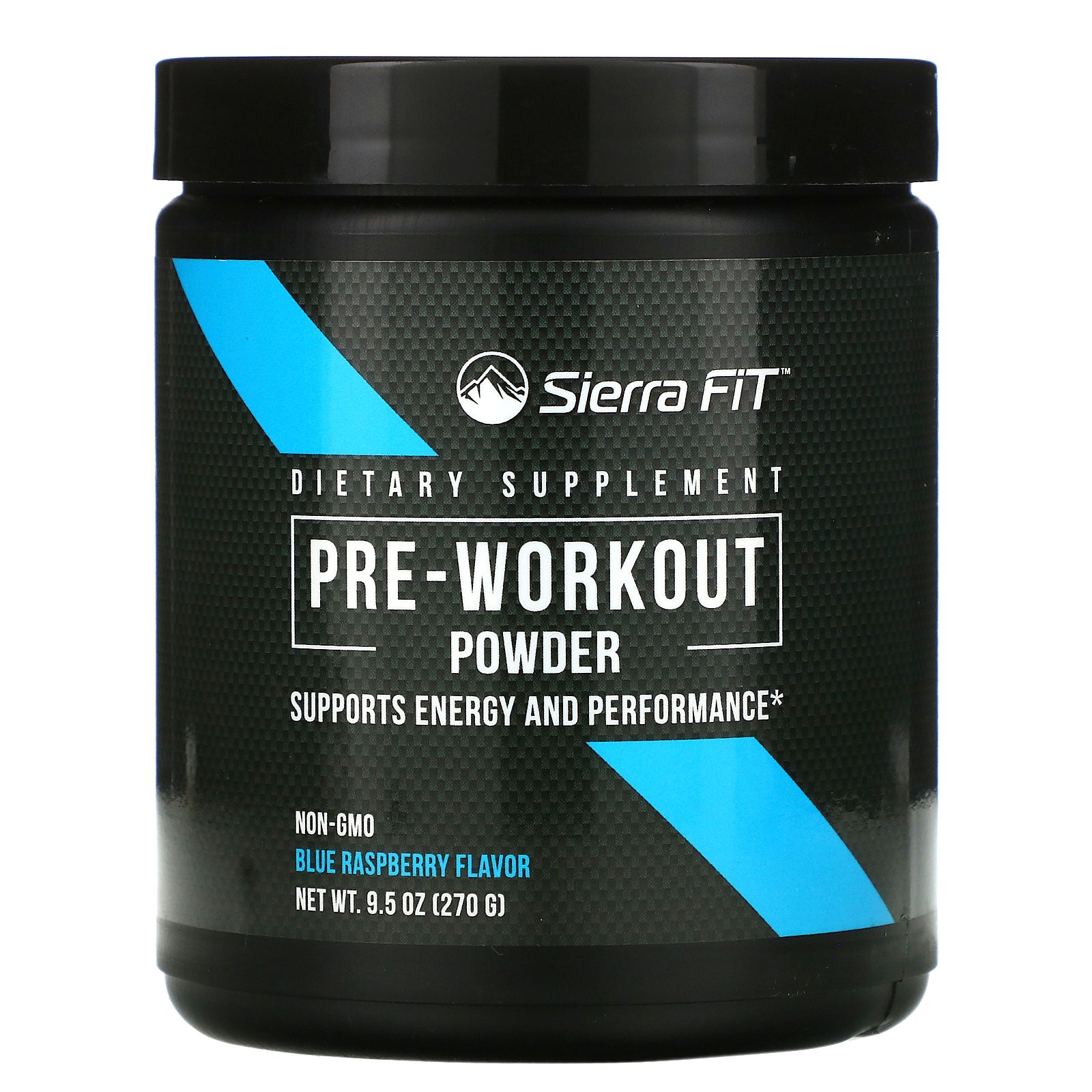 Sierra Fit, Pre-Workout Powder, Blue Raspberry, 9.5 oz (270 g)