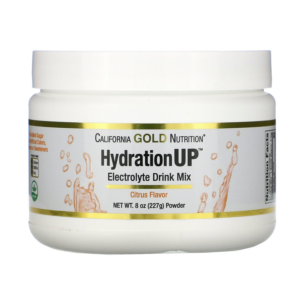 California Gold Nutrition, HydrationUP, Electrolyte Drink Mix Powder, Citrus, 8 oz (227 g)