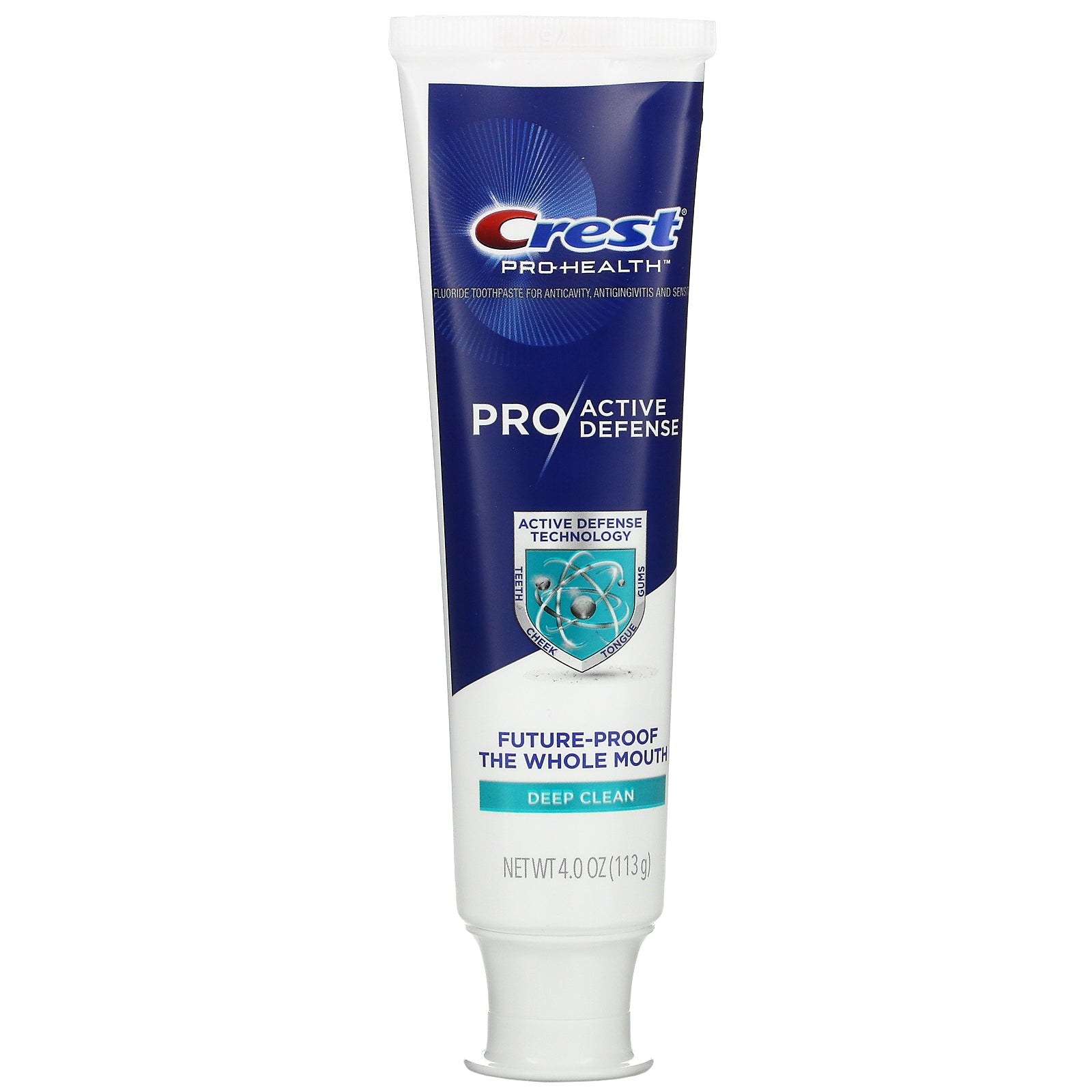 Crest, Pro Health, Pro Active Defense Toothpaste, Deep Clean, 4 oz (113 g)