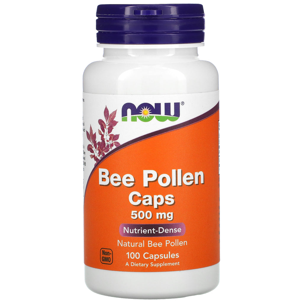 Now Foods, Bee Pollen Caps, 500 mg, 100 Capsules