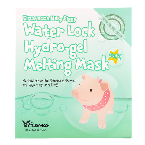 Elizavecca, Milky Piggy, Water Lock Hydro-Gel Melting Mask,  5 Sheets, 1.06 oz (30 g) Each