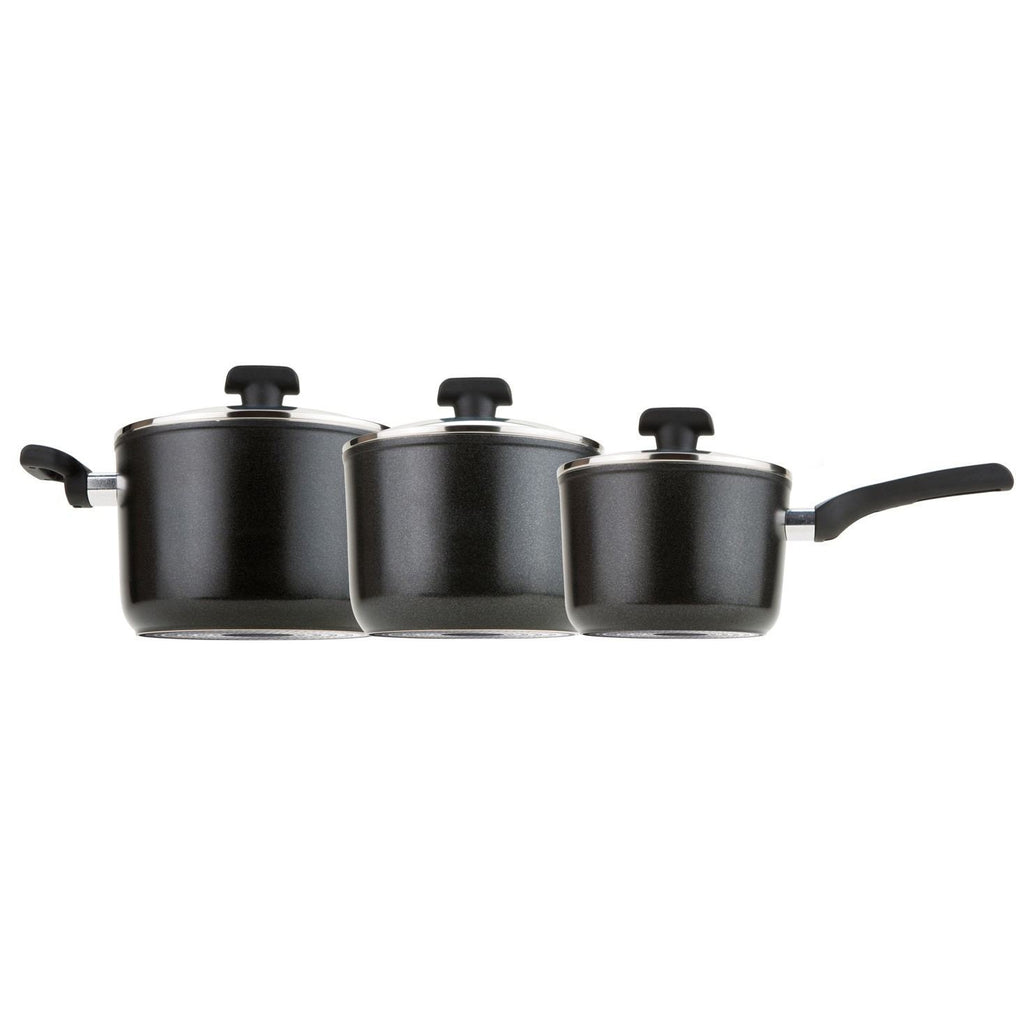 Prestige Induction Set 3 Pc | 16/18/20cm Saucepans/Lid