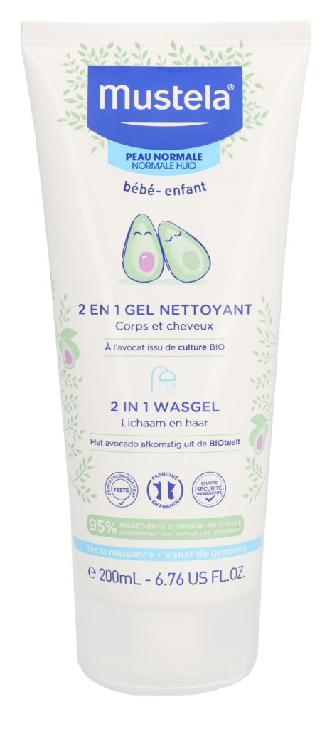 Mustela 2-i-1 rensegel 200 ml