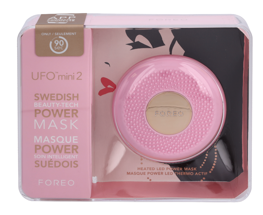 Foreo Ufo 2 Mini Power Mask &amp; Lysterapi - Pearl Pink 1 stk