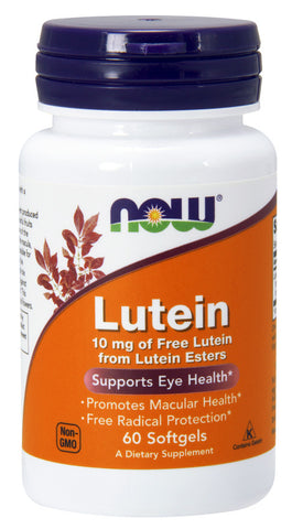 NOW Foods, Lutein, 10mg - 60 softgels