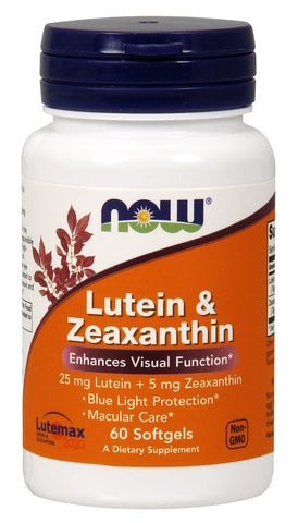 NOW Foods, Lutein & Zeaxanthin - 60 softgels