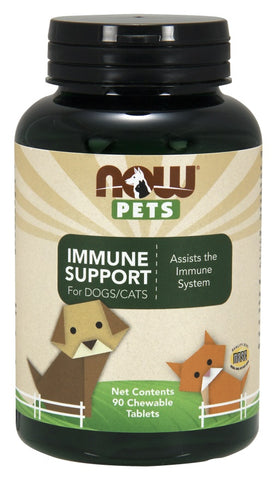 NOW Foods, Pets, Immune Support - 90 chewable tablets