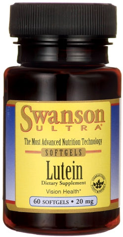 Swanson, Lutein, 20mg - 60 softgels