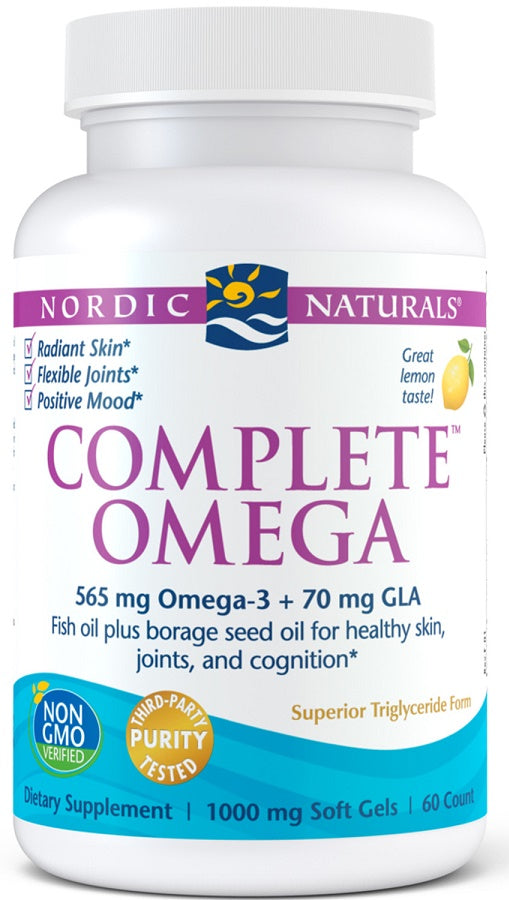 Nordic Naturals, Complete Omega, 565mg Lemon - 60 softgels