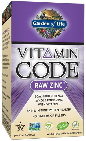 Garden of Life, Vitamin Code RAW Zinc - 60 vcaps