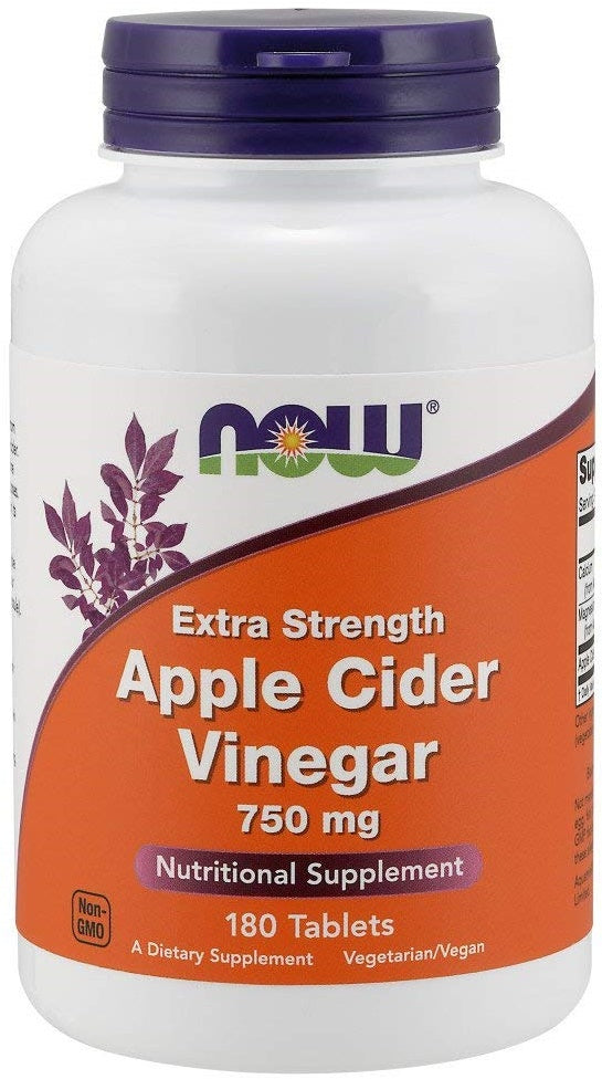 NOW Foods, Apple Cider Vinegar, 750mg Extra Strength - 180 tabs