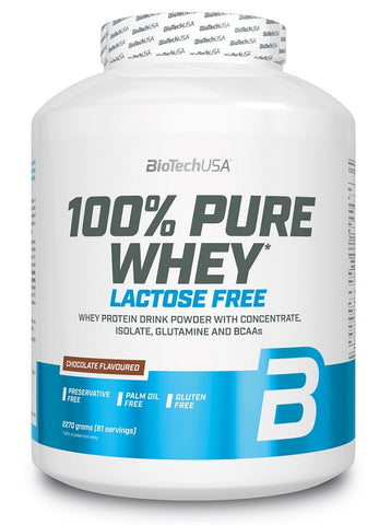 BioTechUSA, 100% Pure Whey Lactose Free, Chocolate - 2270g