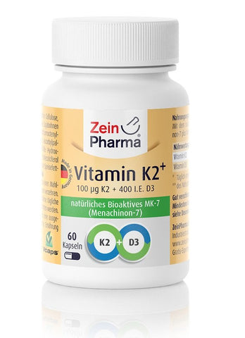 Zein Pharma, Vitamin K2+ Menachinon-7, 100mcg - 60 caps