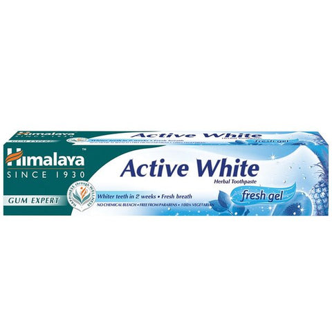 Himalaya, Active White Herbal Toothpaste - Fresh Gel - 75 ml.